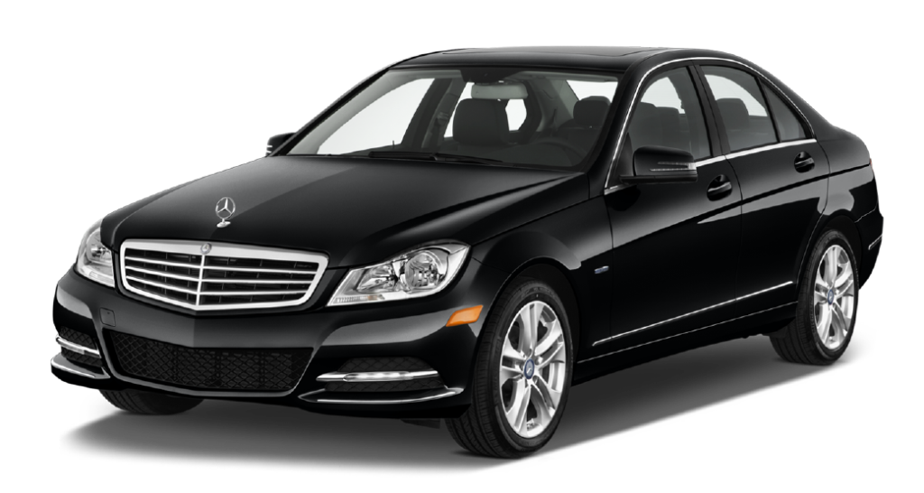 Black Mercedes-Benz sedan